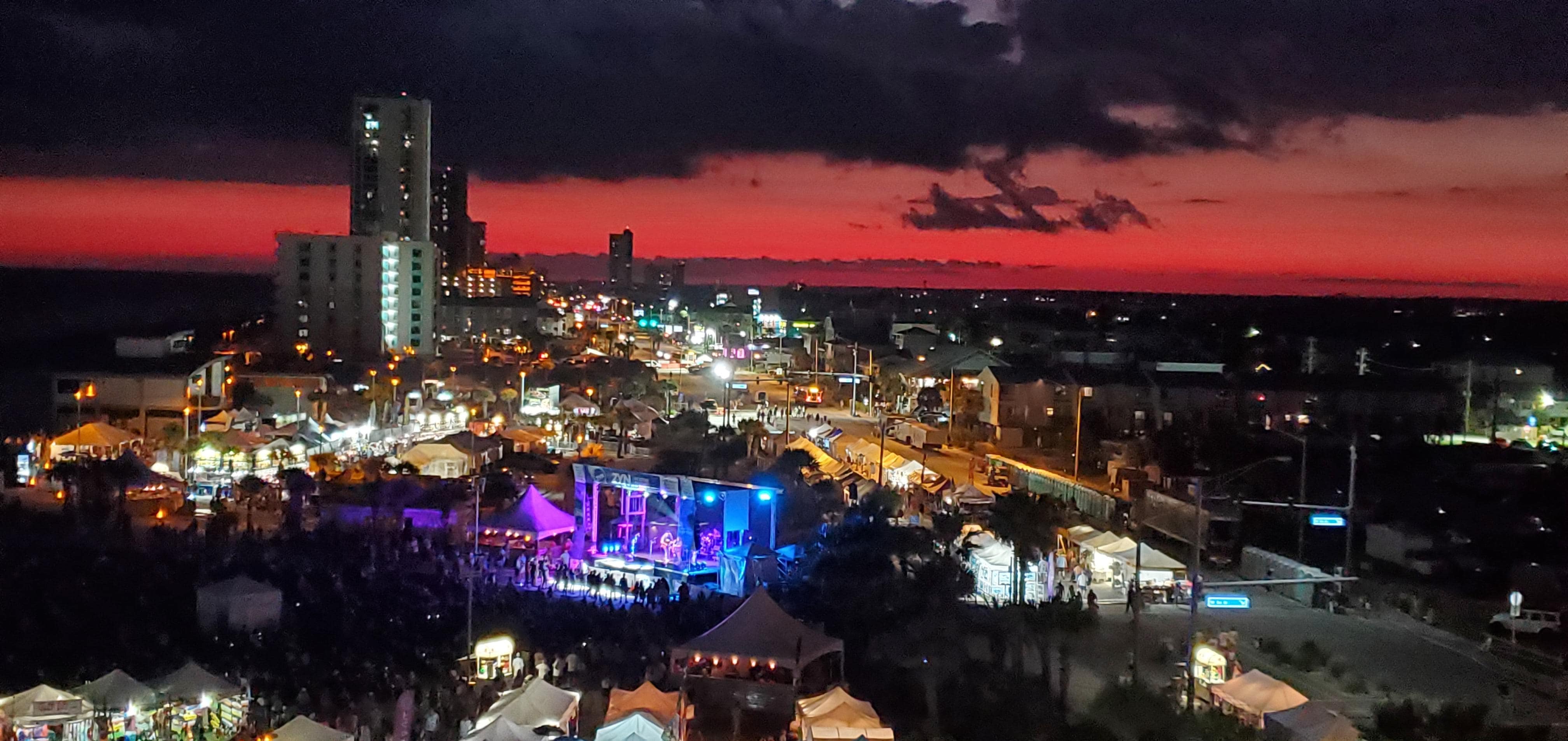 Skyline after sunset 