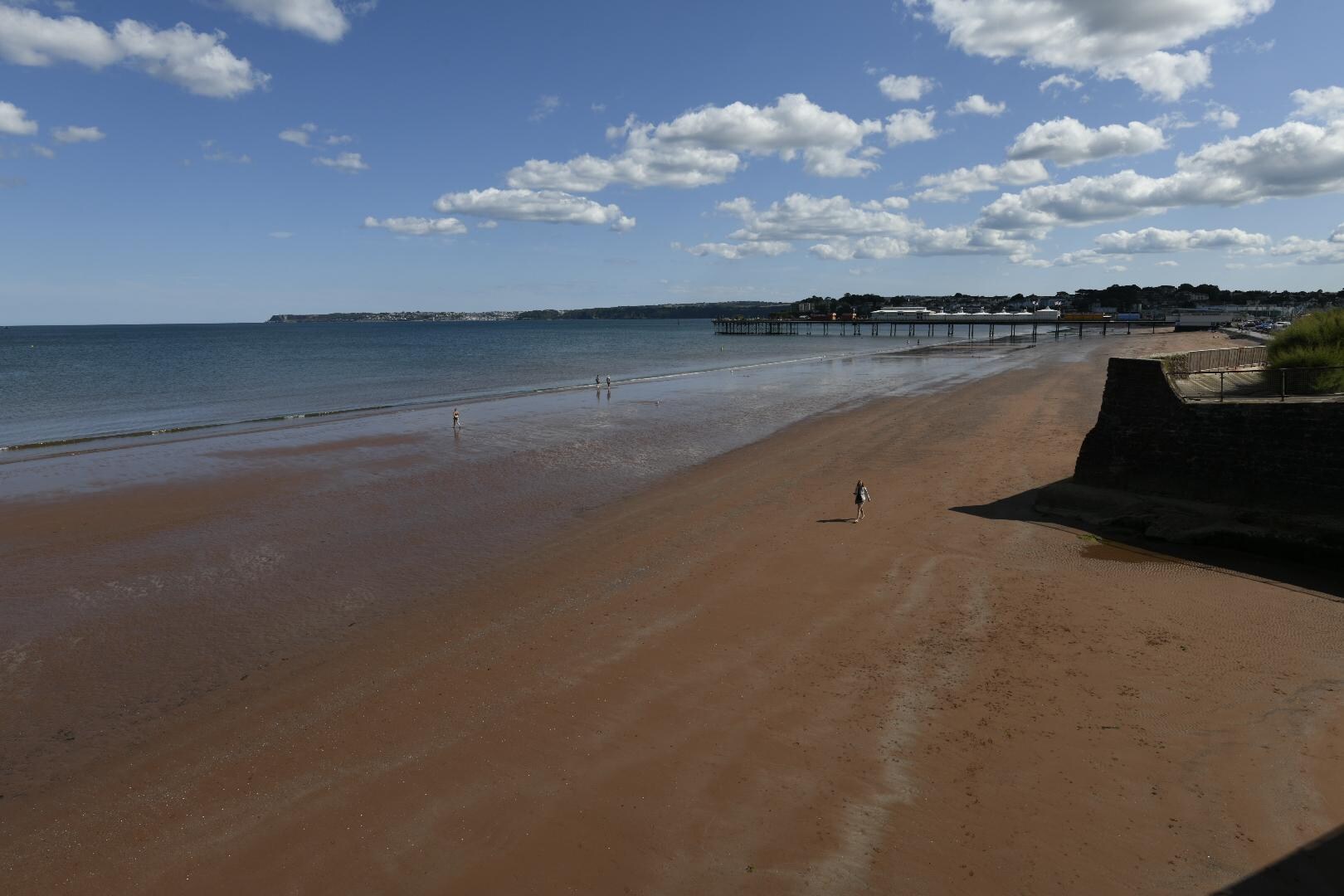 Paignton beach from Redcliffe gardens