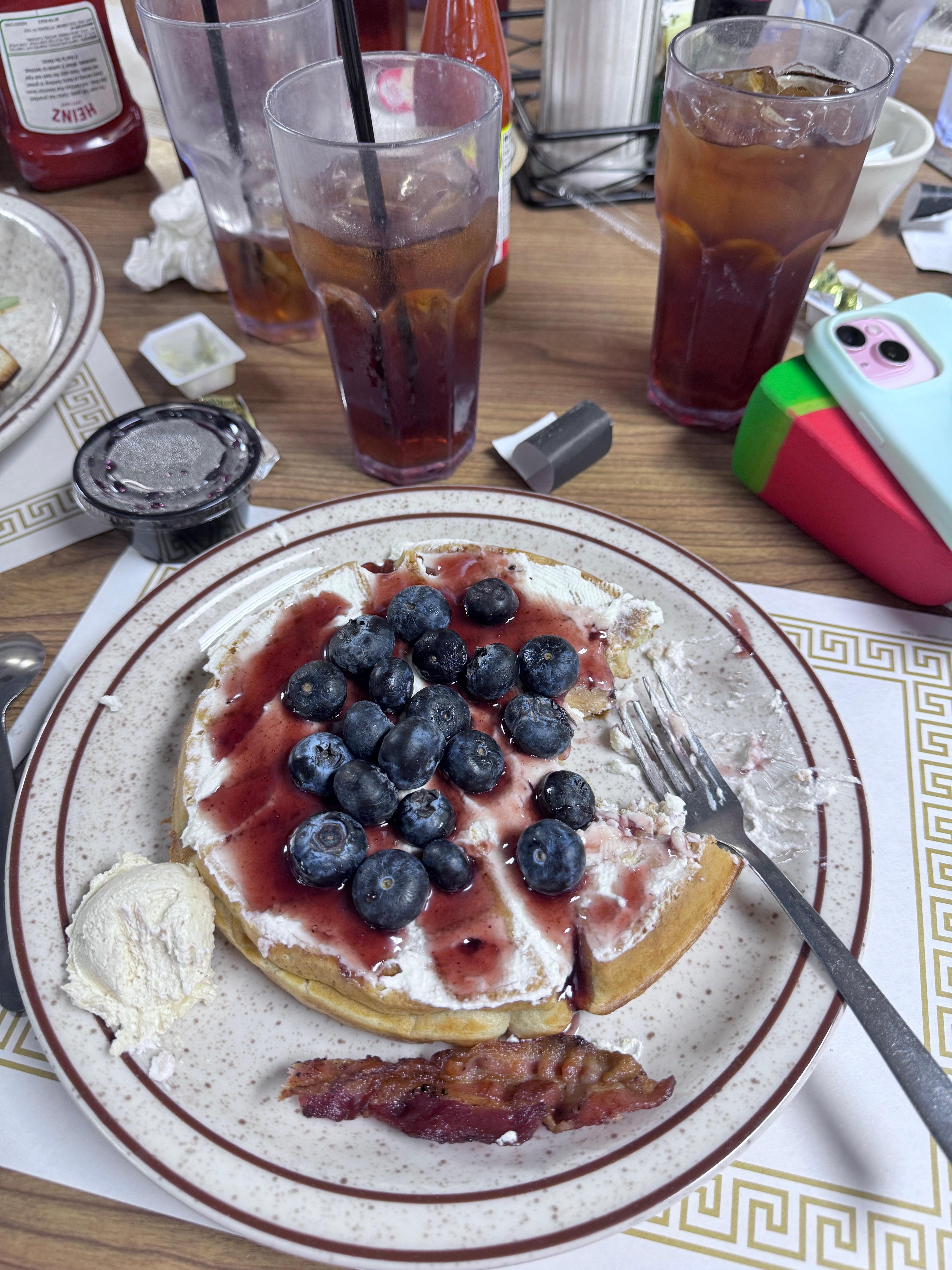 Waffles at the Omega are soooo yummy!!