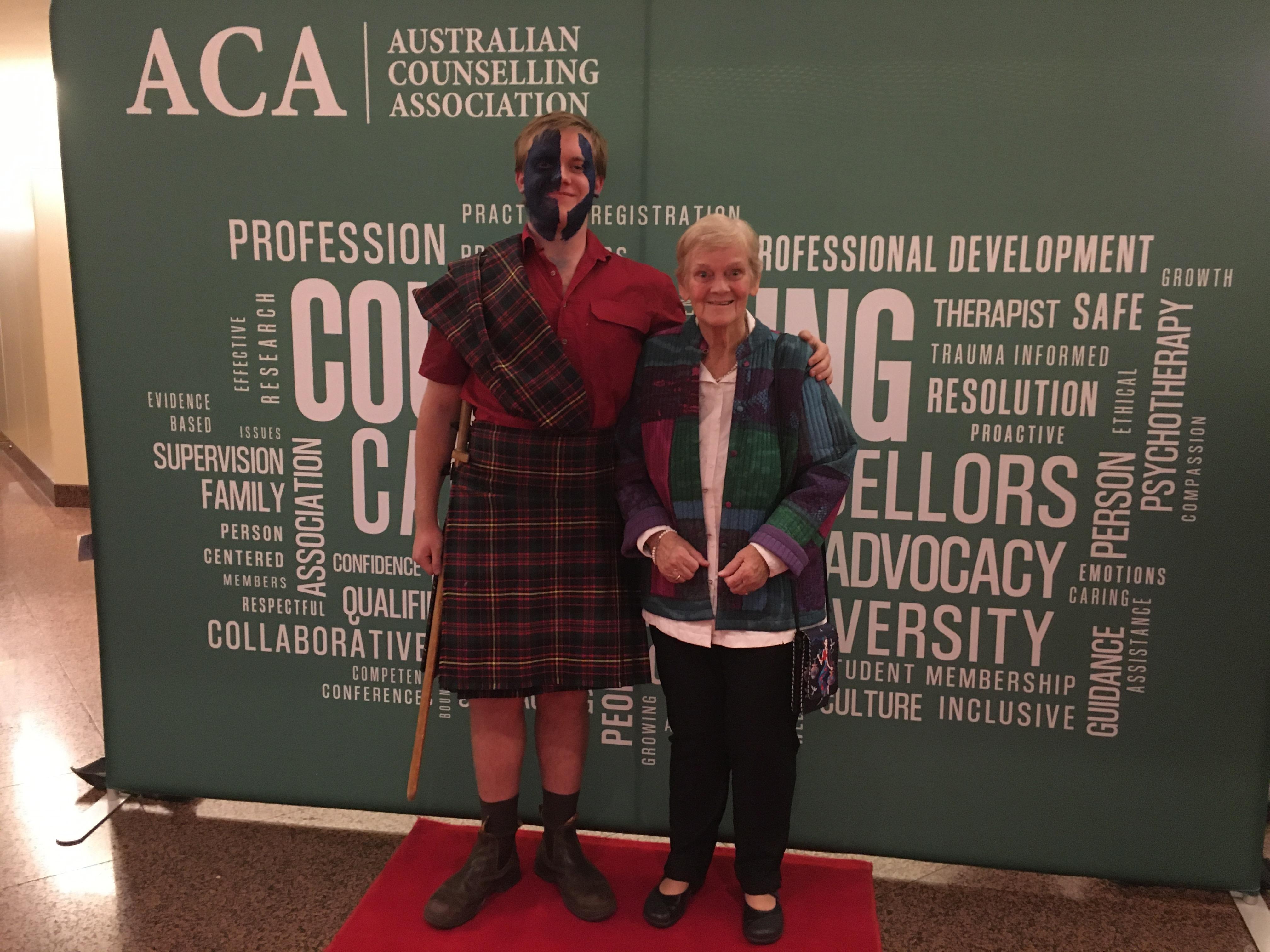 Me with Braveheart at the gala night in the ballroom