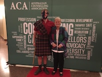 Me with Braveheart at the gala night in the ballroom