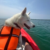 My princess and me in Kayak