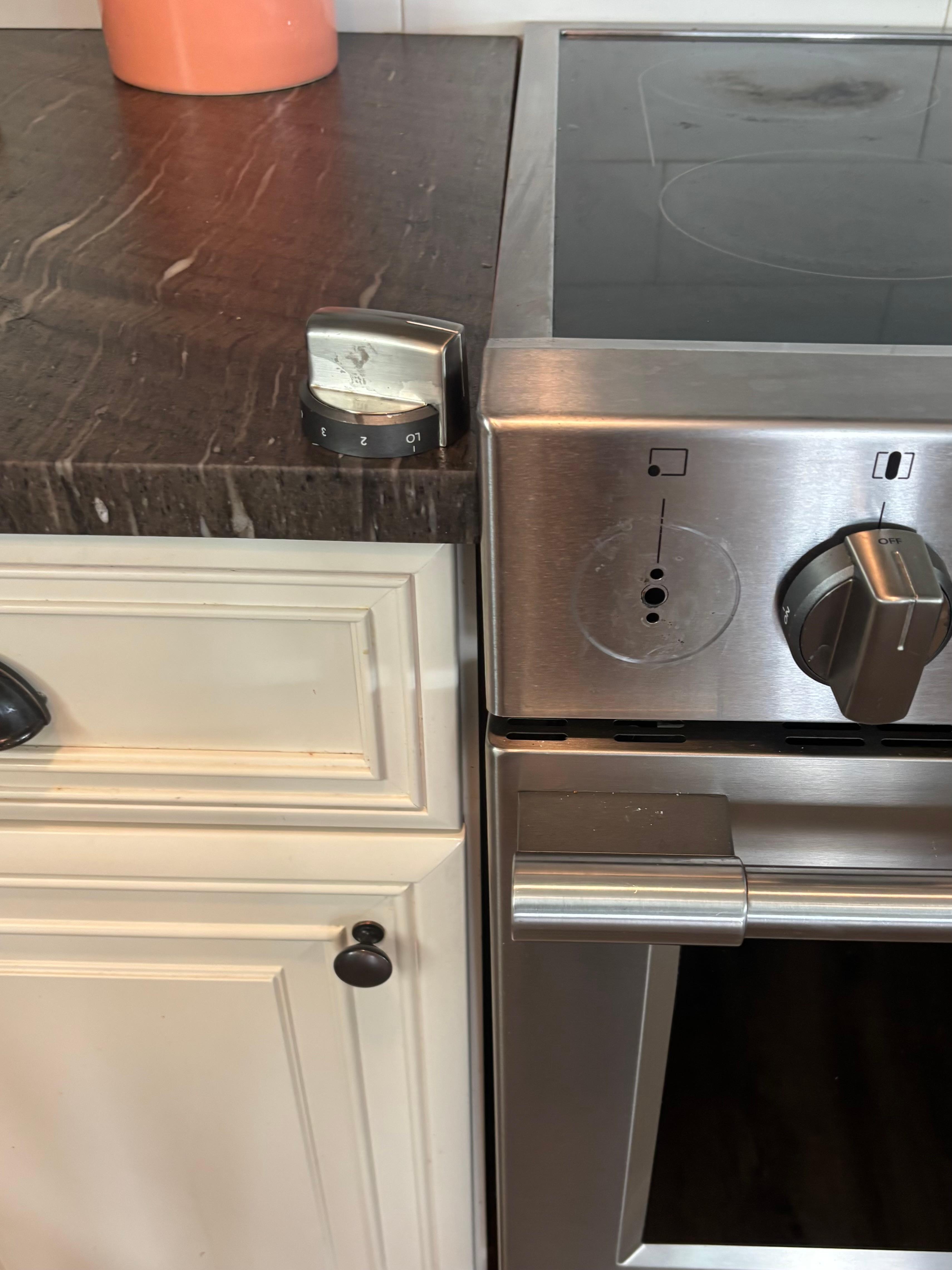 Broken knob came off in our hand. 