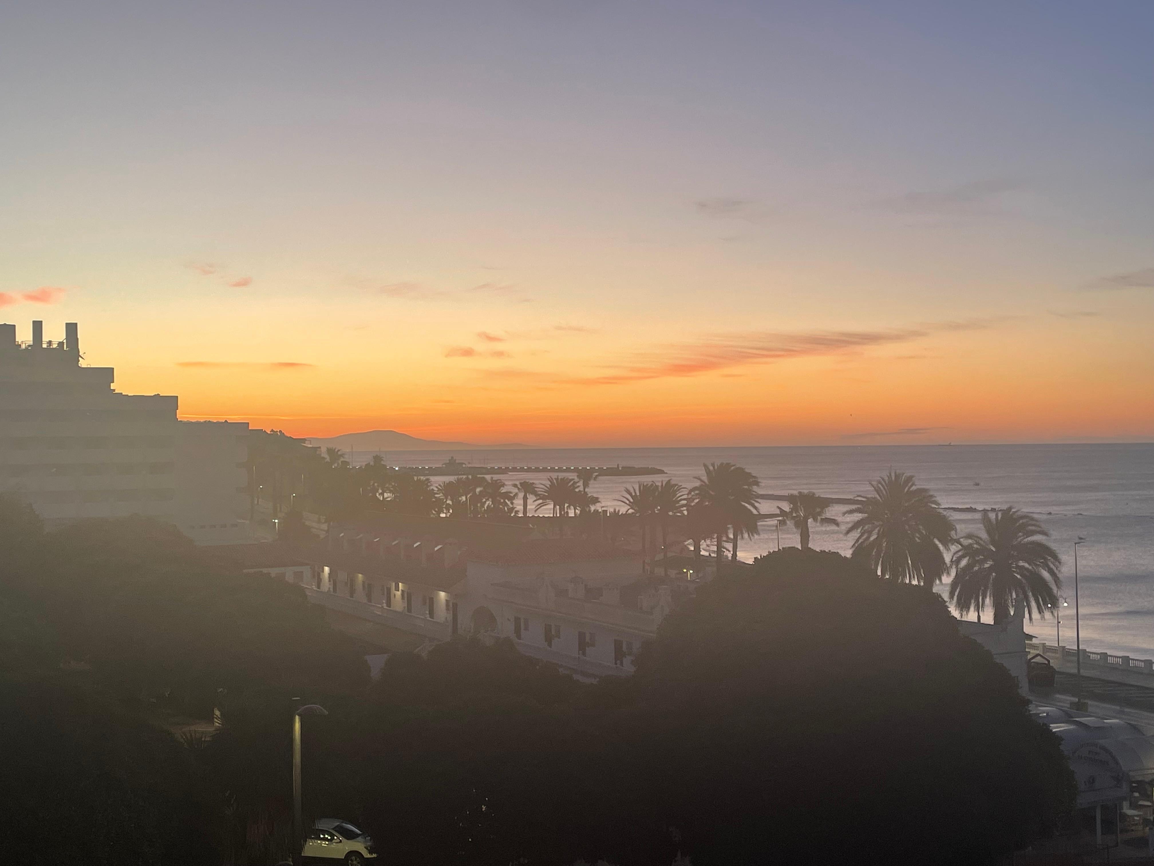 Sunrise from balcony 