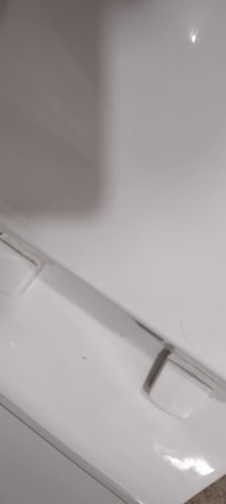 Dirty back of toilet