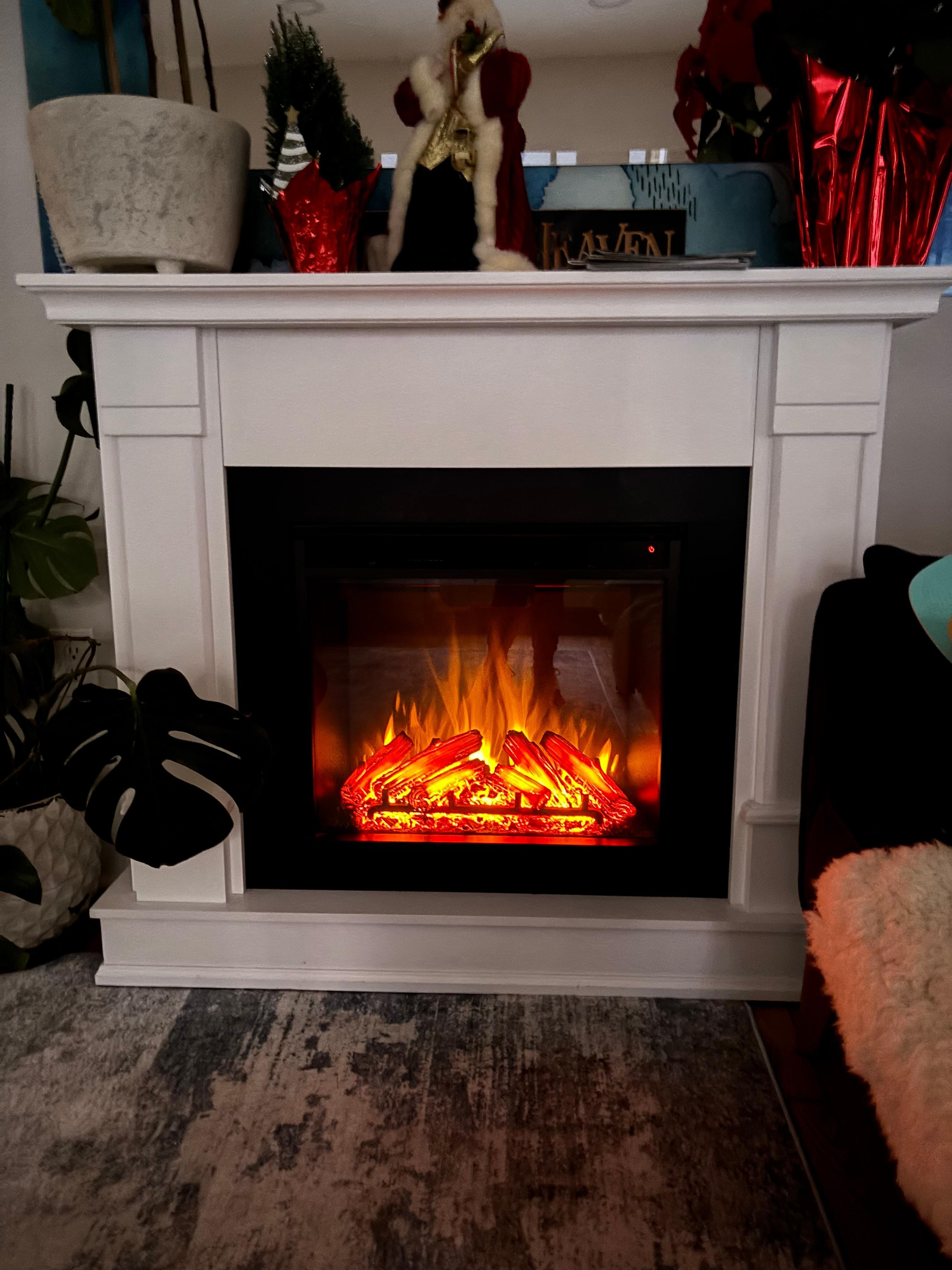 The gas fireplace is nice 