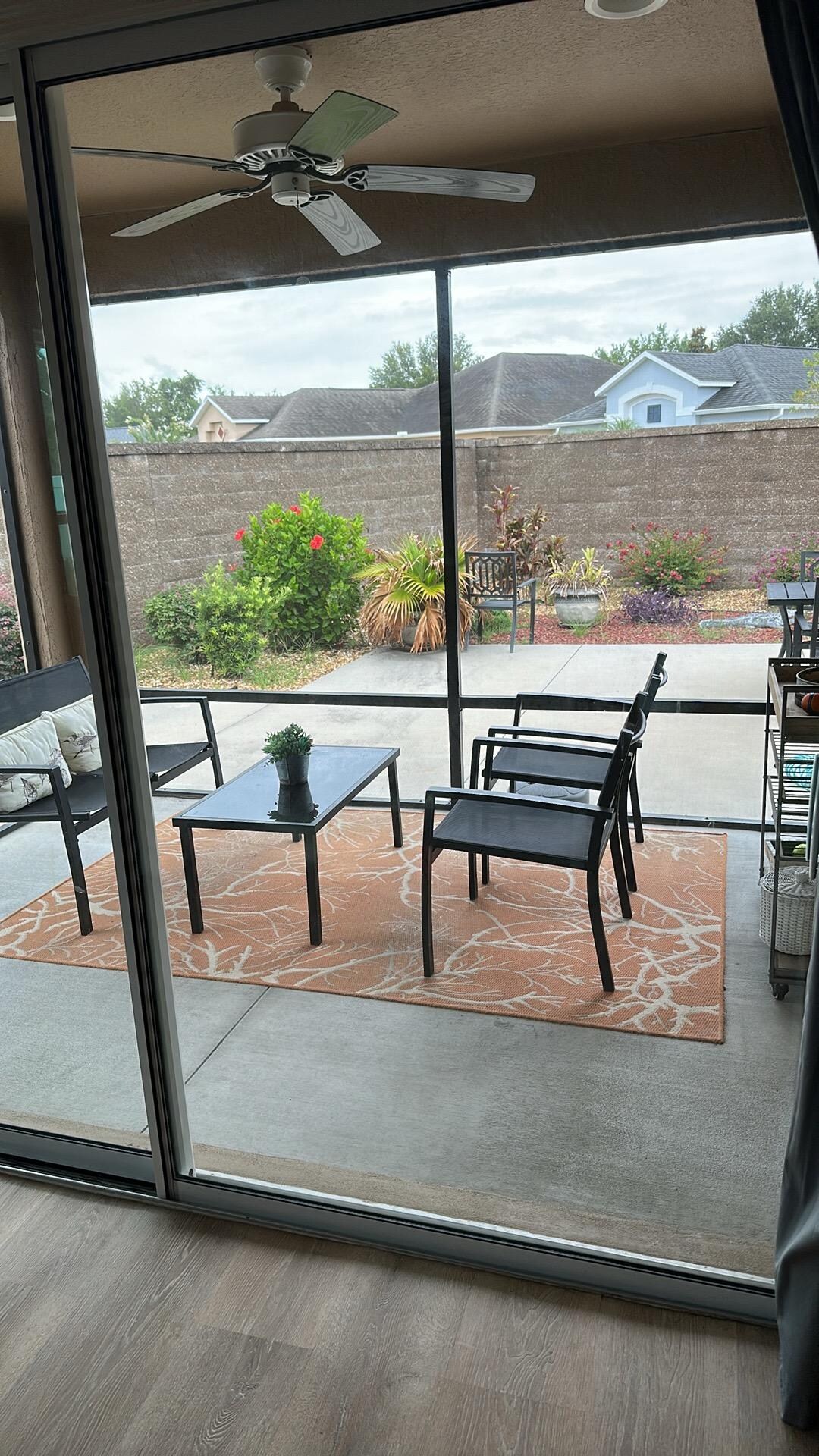 Screened in patio