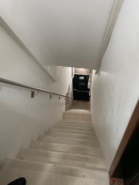VERY steep stairs to the apartment.
