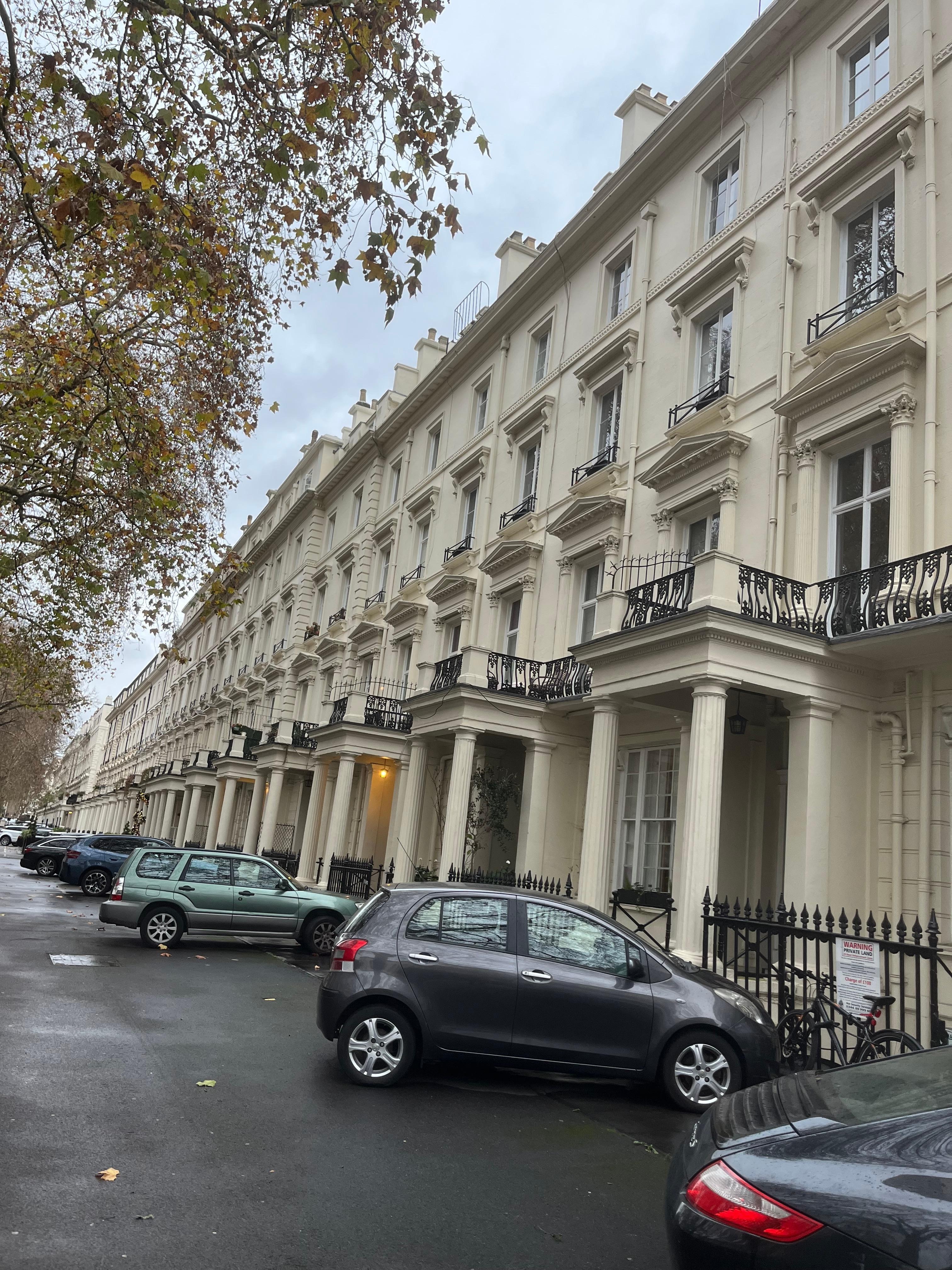 The street where the hotel is located.