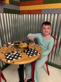 My son and I enjoyed breakfast together each morning at this lovely “Desert Casita.”