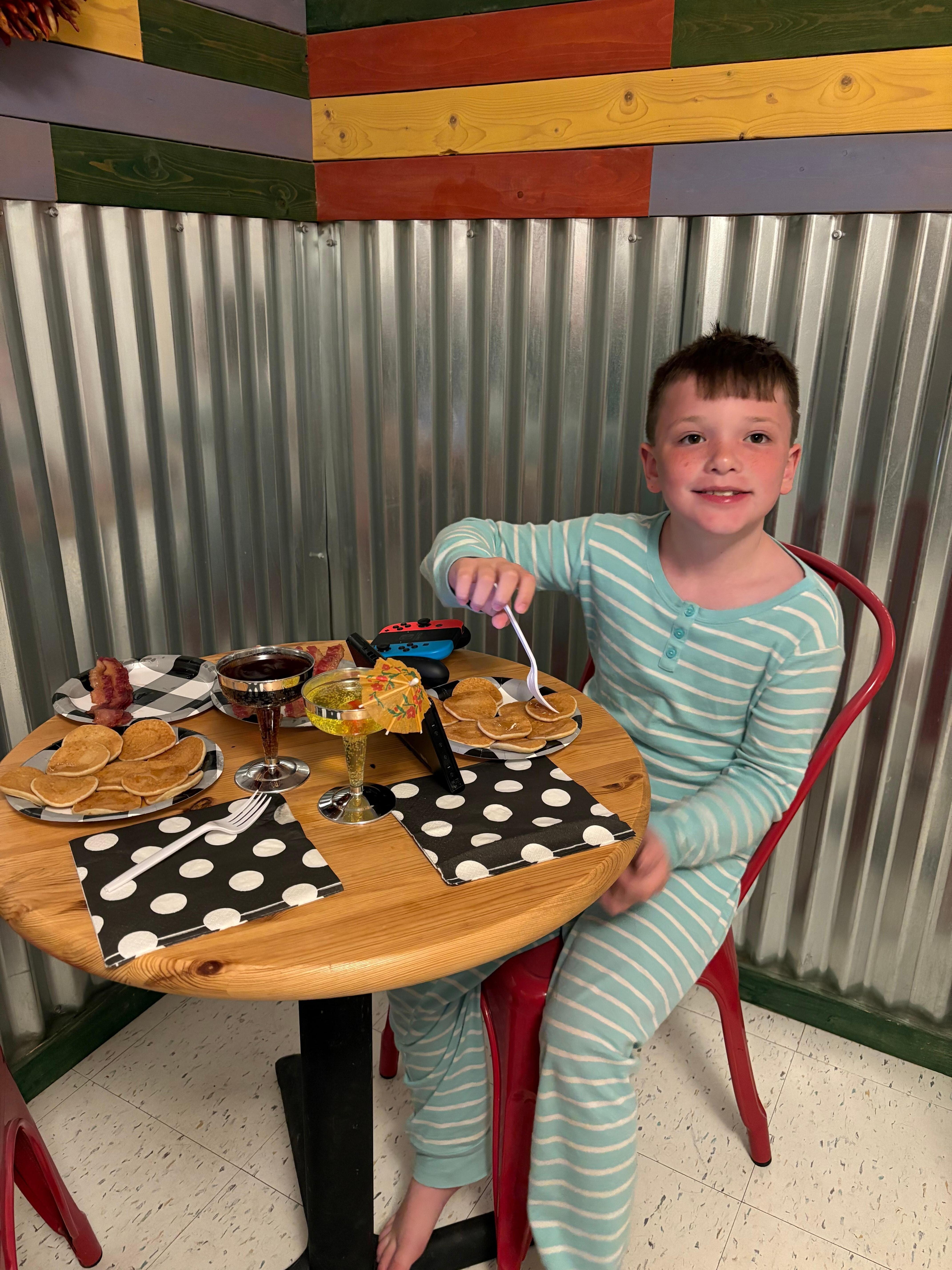 My son and I enjoyed breakfast together each morning at this lovely “Desert Casita.”