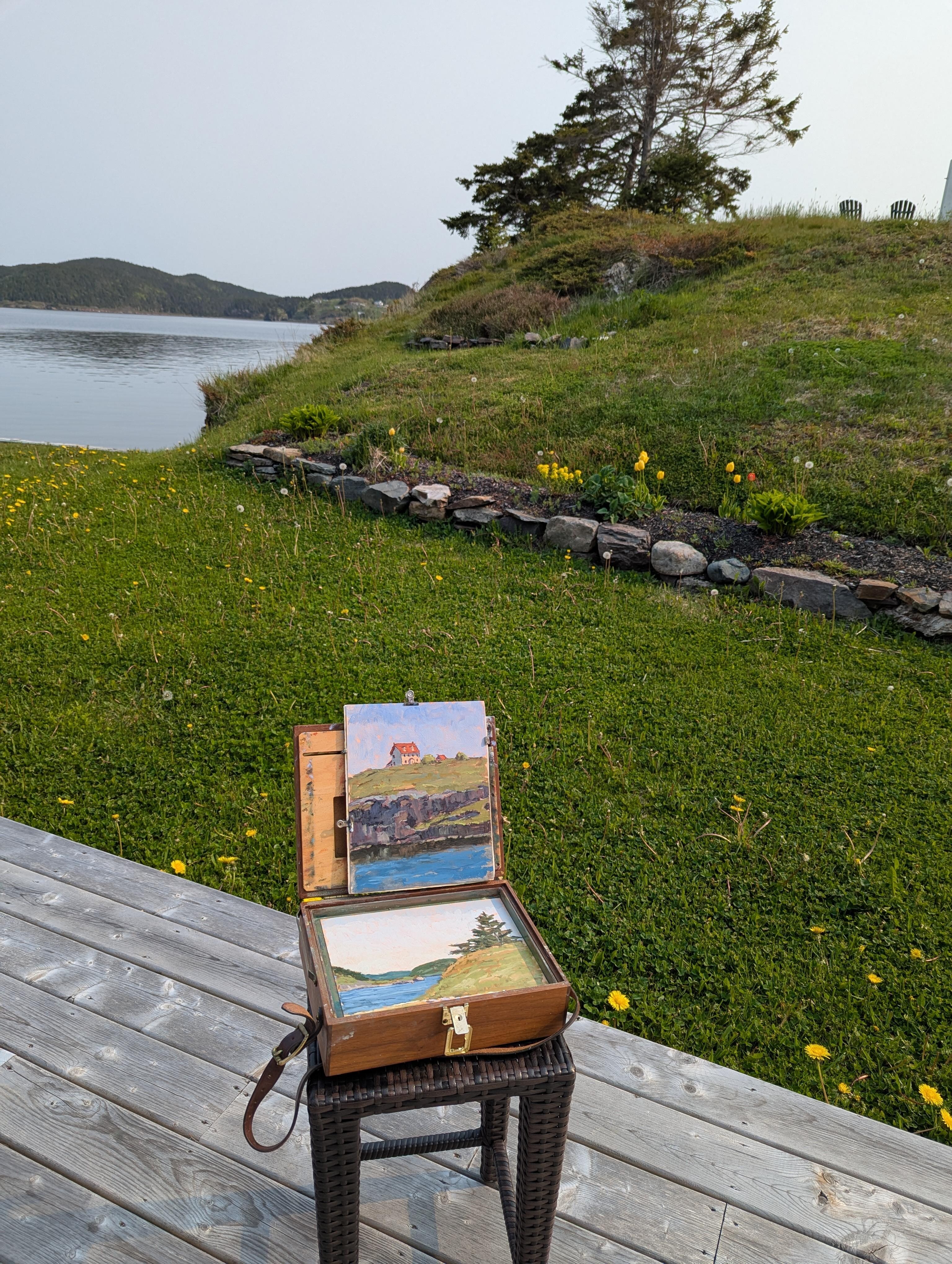 Our resident artist was inspired by the view