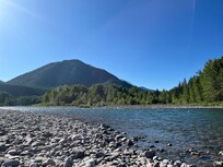 View at the River not 500 yards from the home.