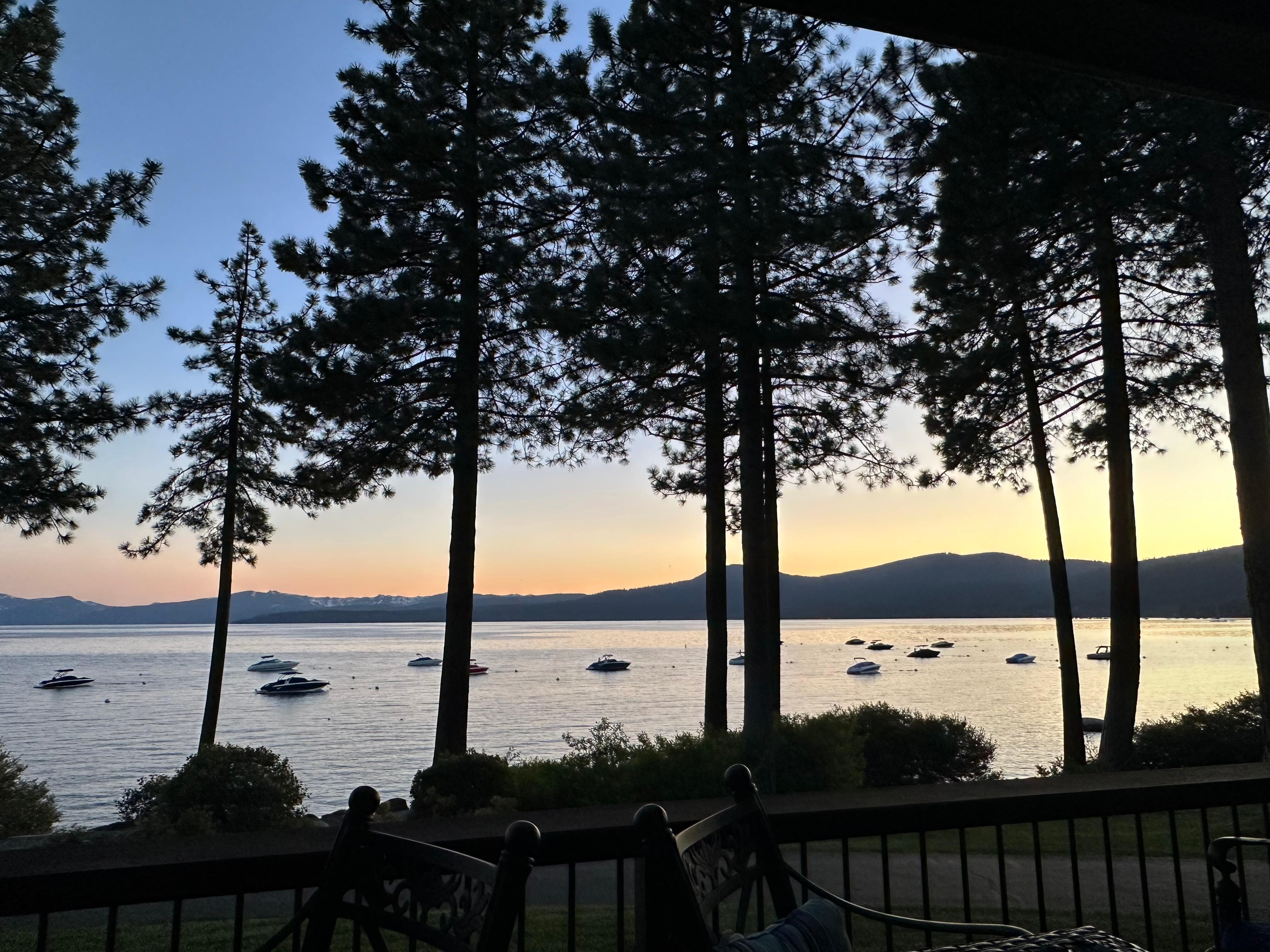 Sunset off the patio
