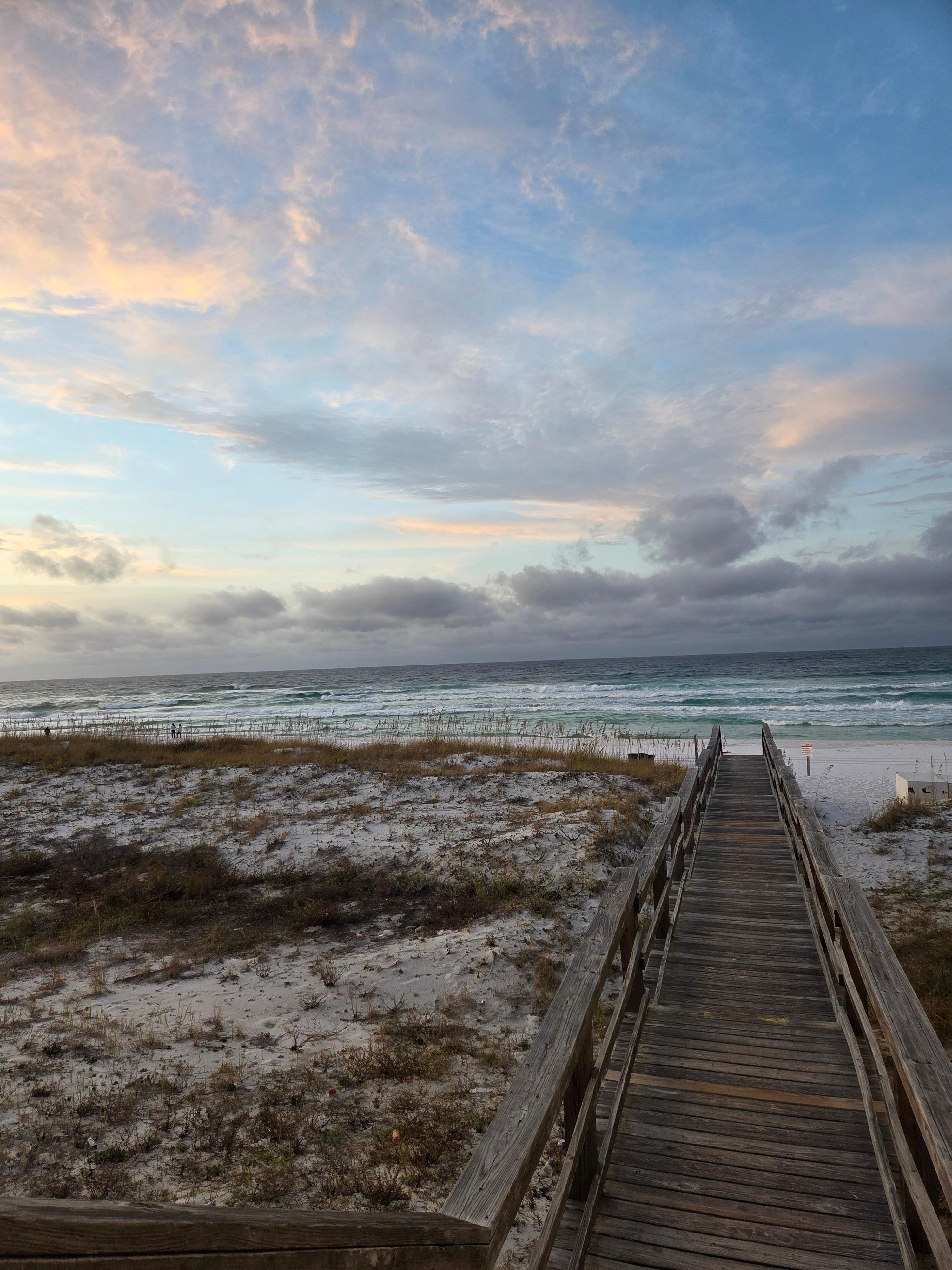 Private access to beach is so close
