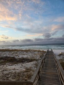 Private access to beach is so close