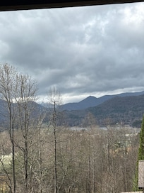 Beautiful mountain views from multiple rooms.