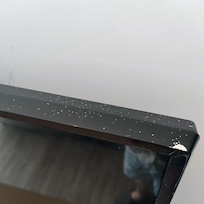 Paint drips on the TV