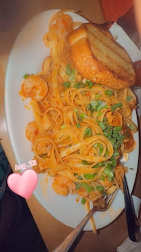 Dinner at Boston pizza in the hotel