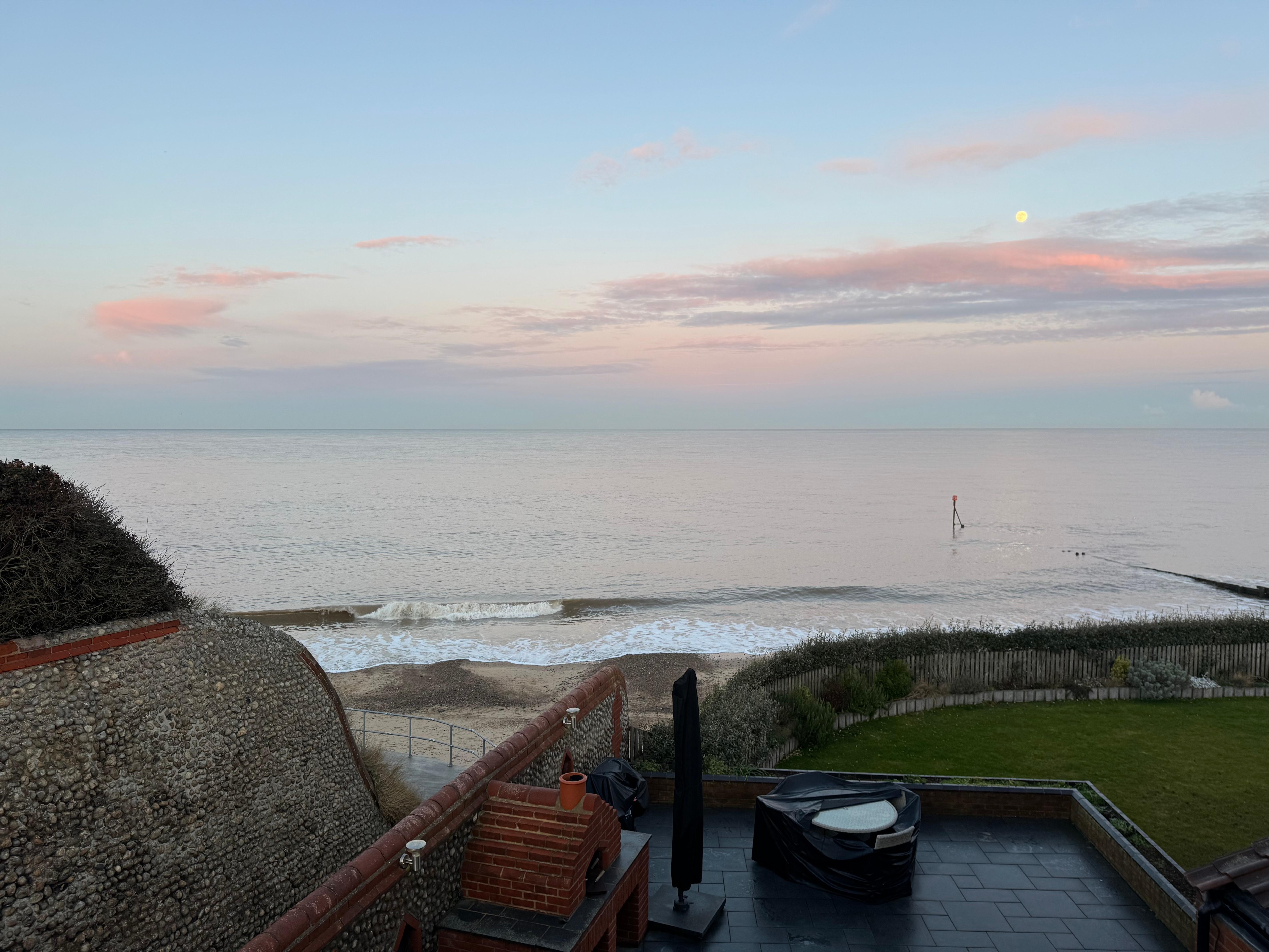 Taken while standing on the balcony. 