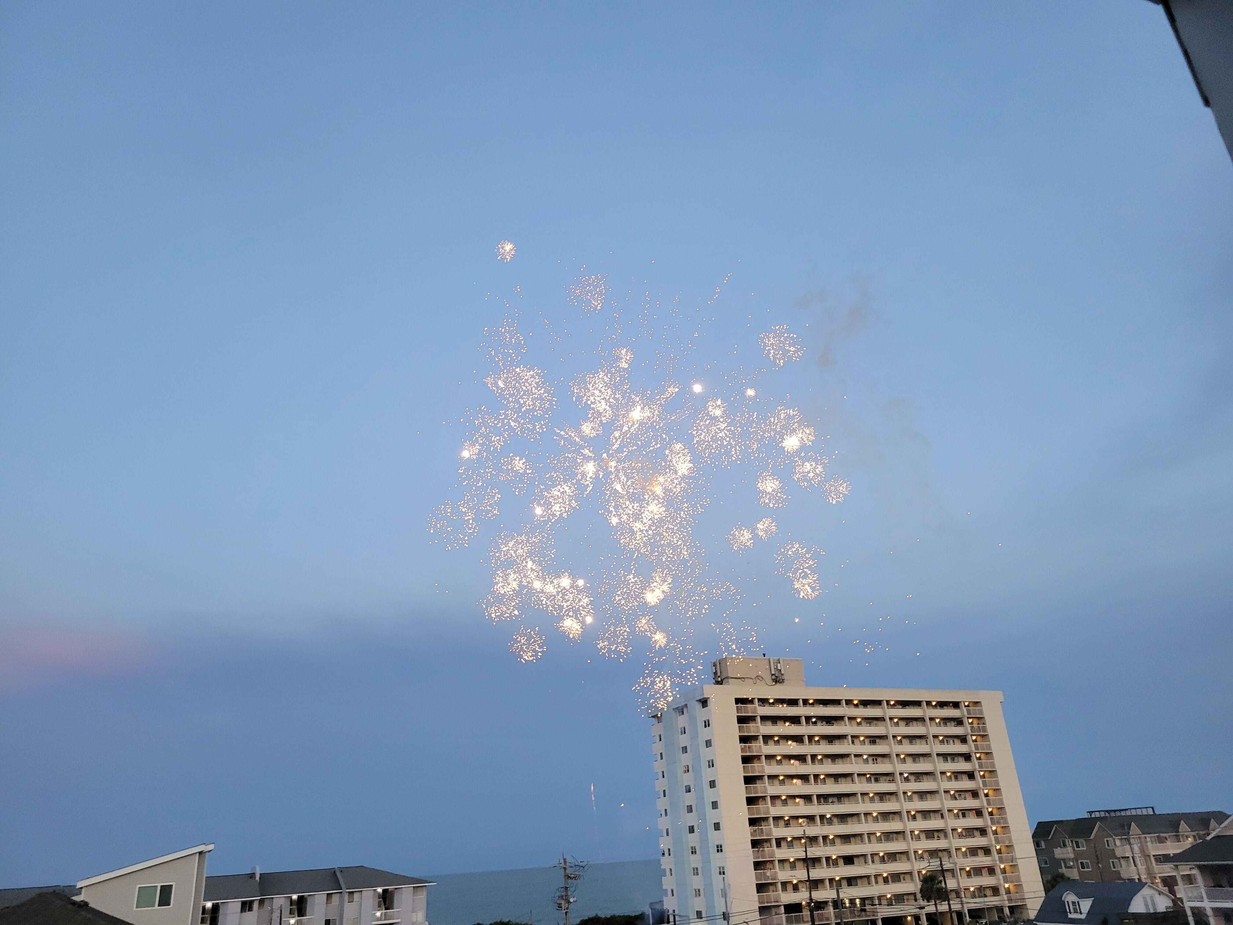 View from top deck on July 3rd