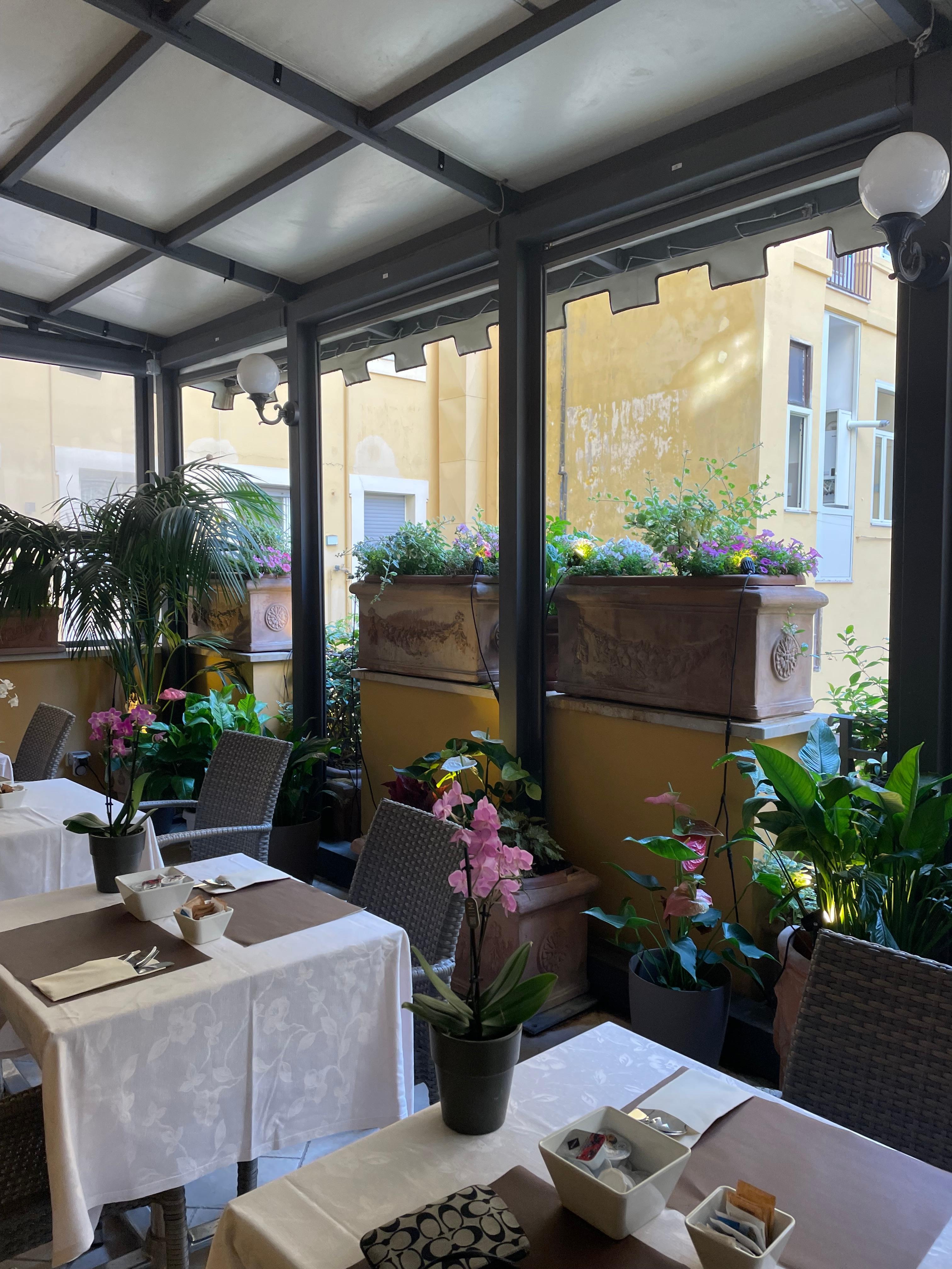 Patio for relaxing and breakfast