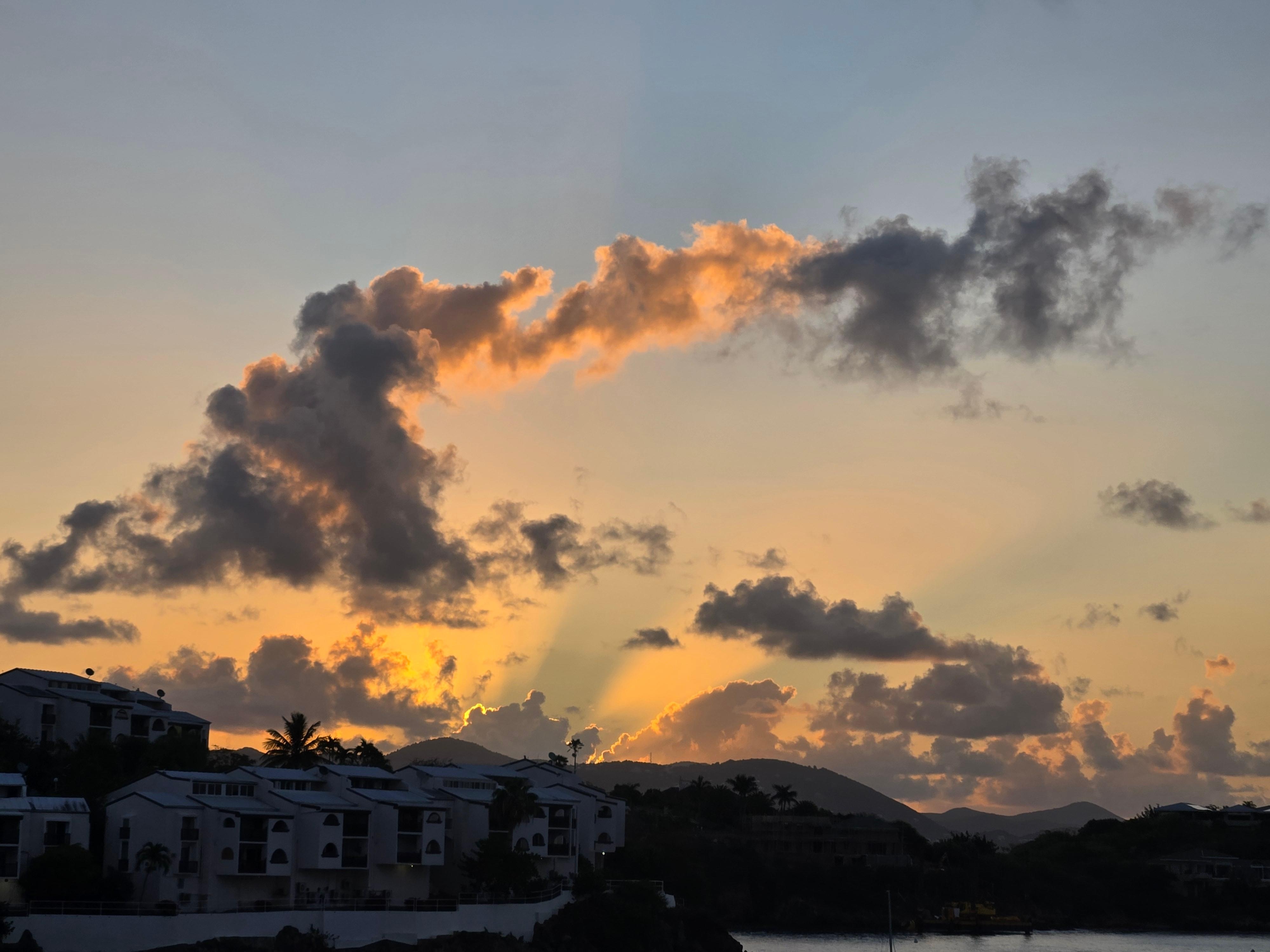 Sunrise from condo balcony 
