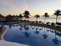 Morning shot of the main pool.