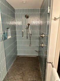 Shower from the good & clean hotel stay! No bugs here! 2 bedrooms
