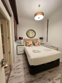 Comfortable bed and large closet