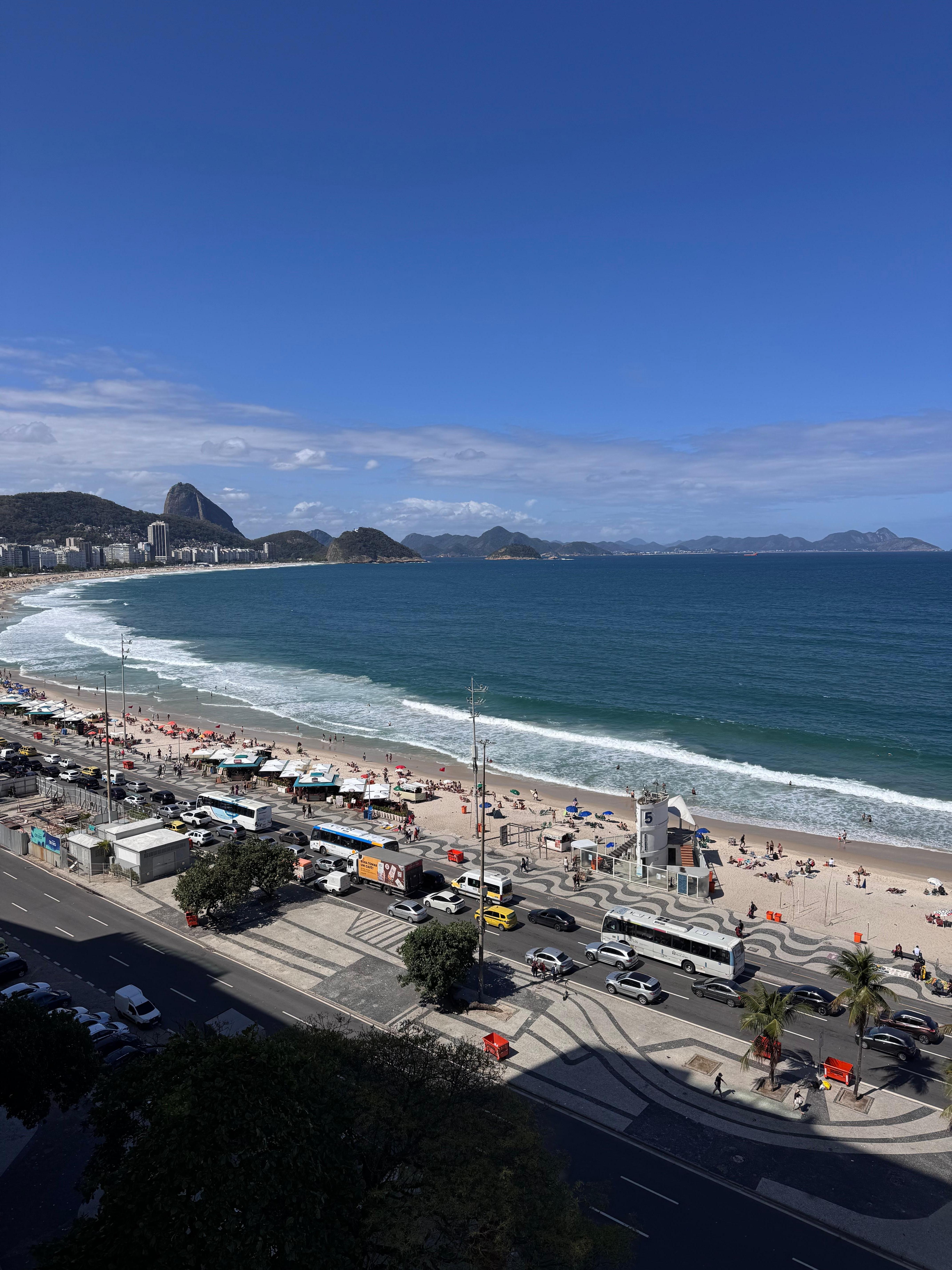 The view from the room. 