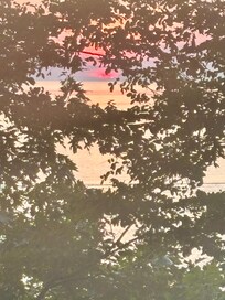 View from bluff. Sunsets were beautiful.
