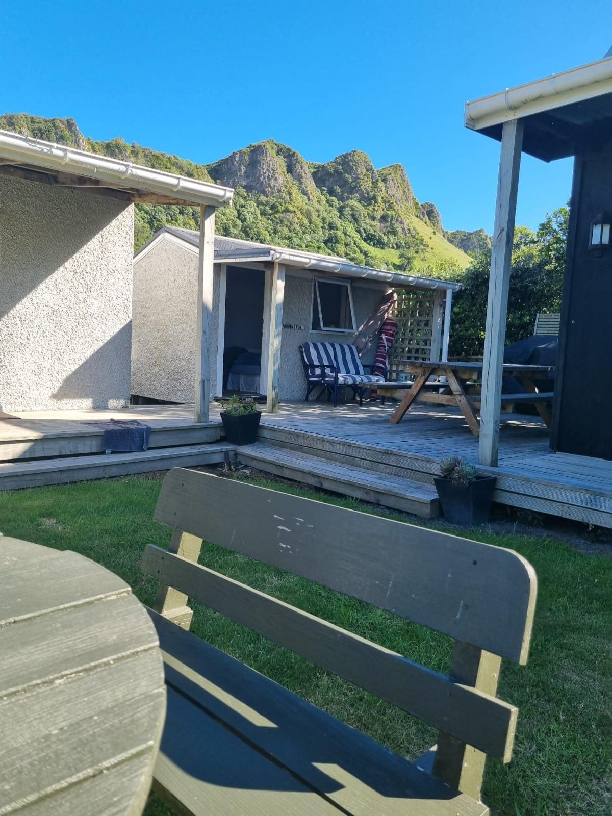 Not a bad view from the picnic table