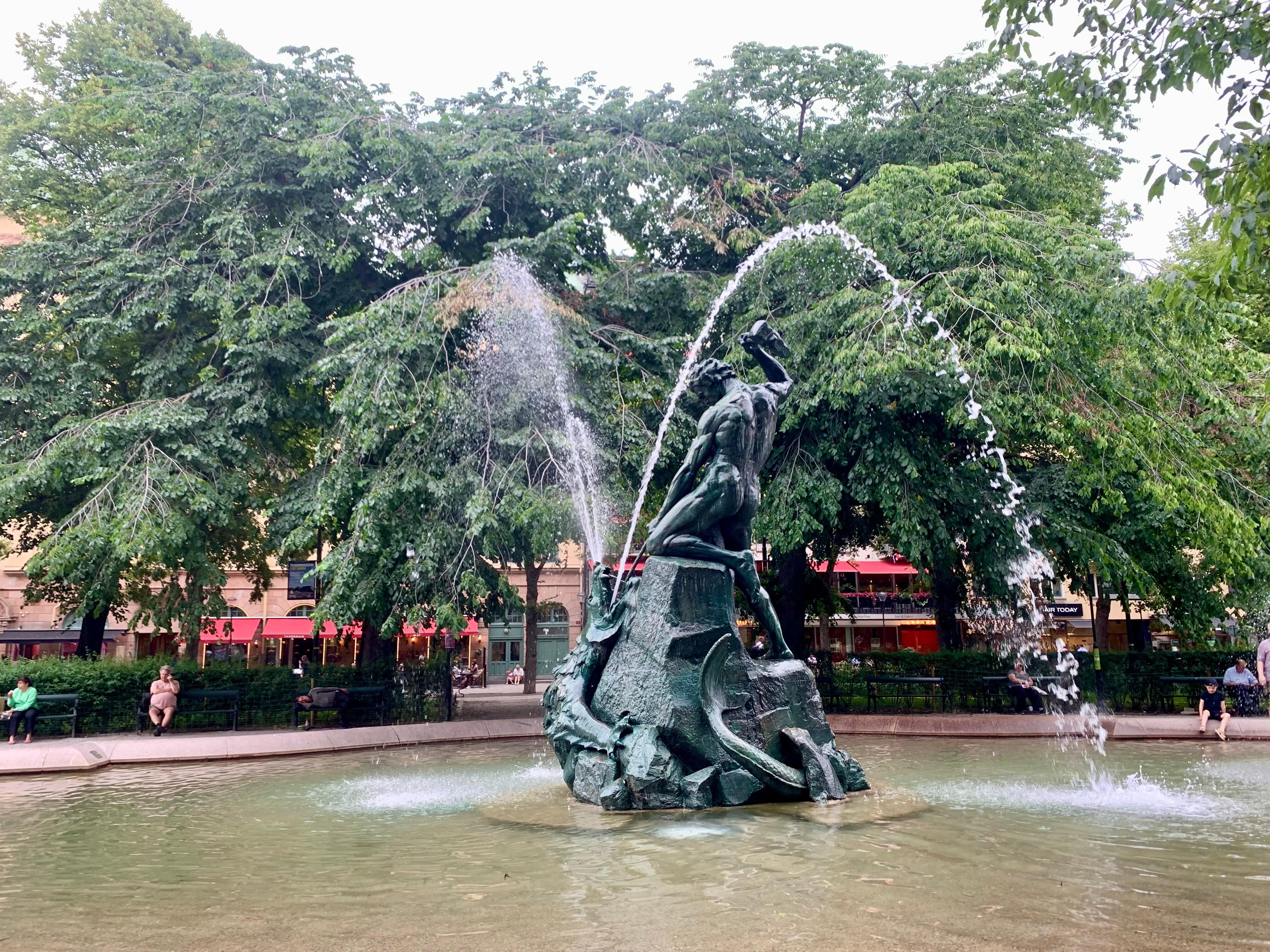 Park across from hotel