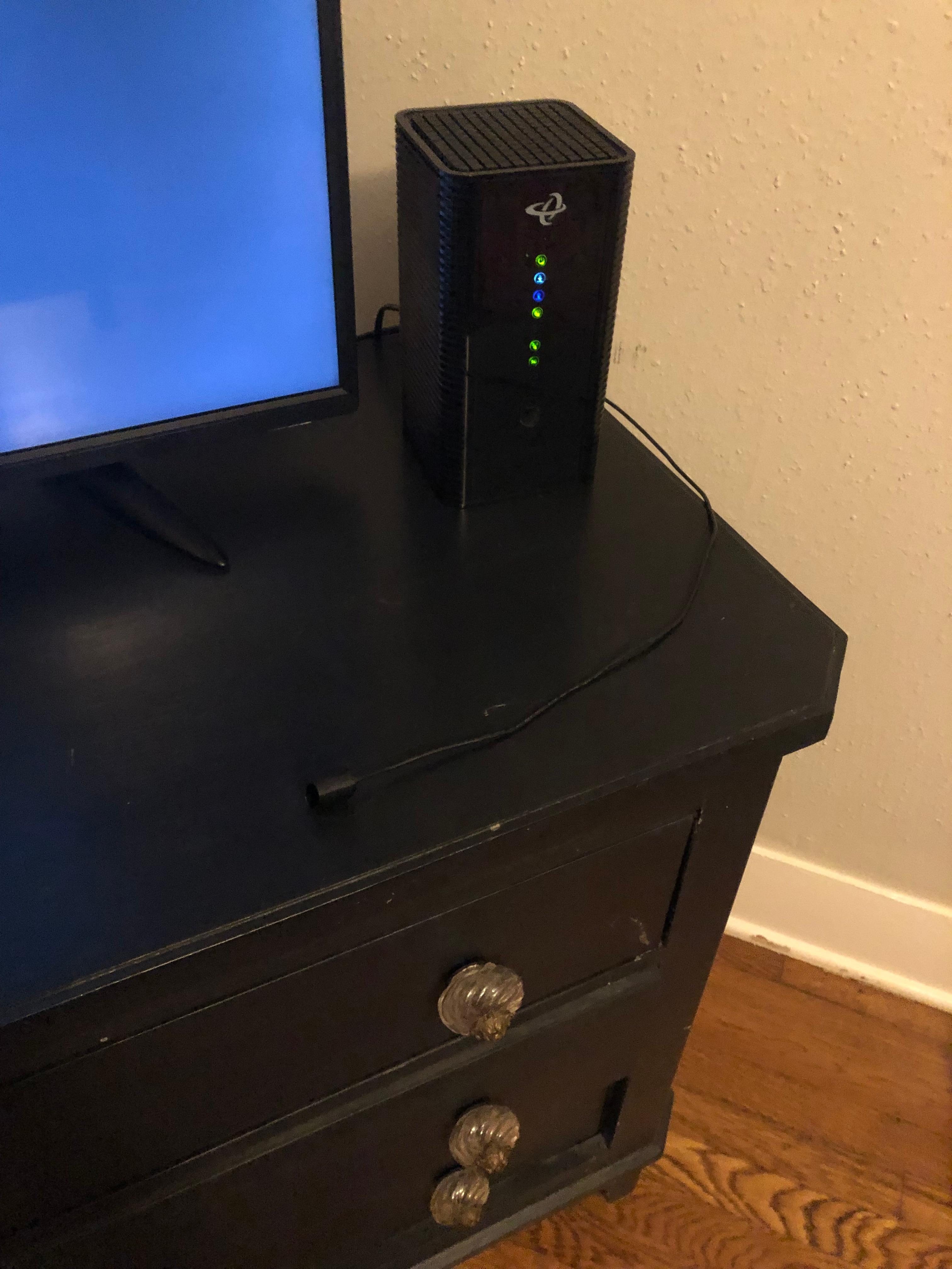 Wire was not hooked appropriately hanging 