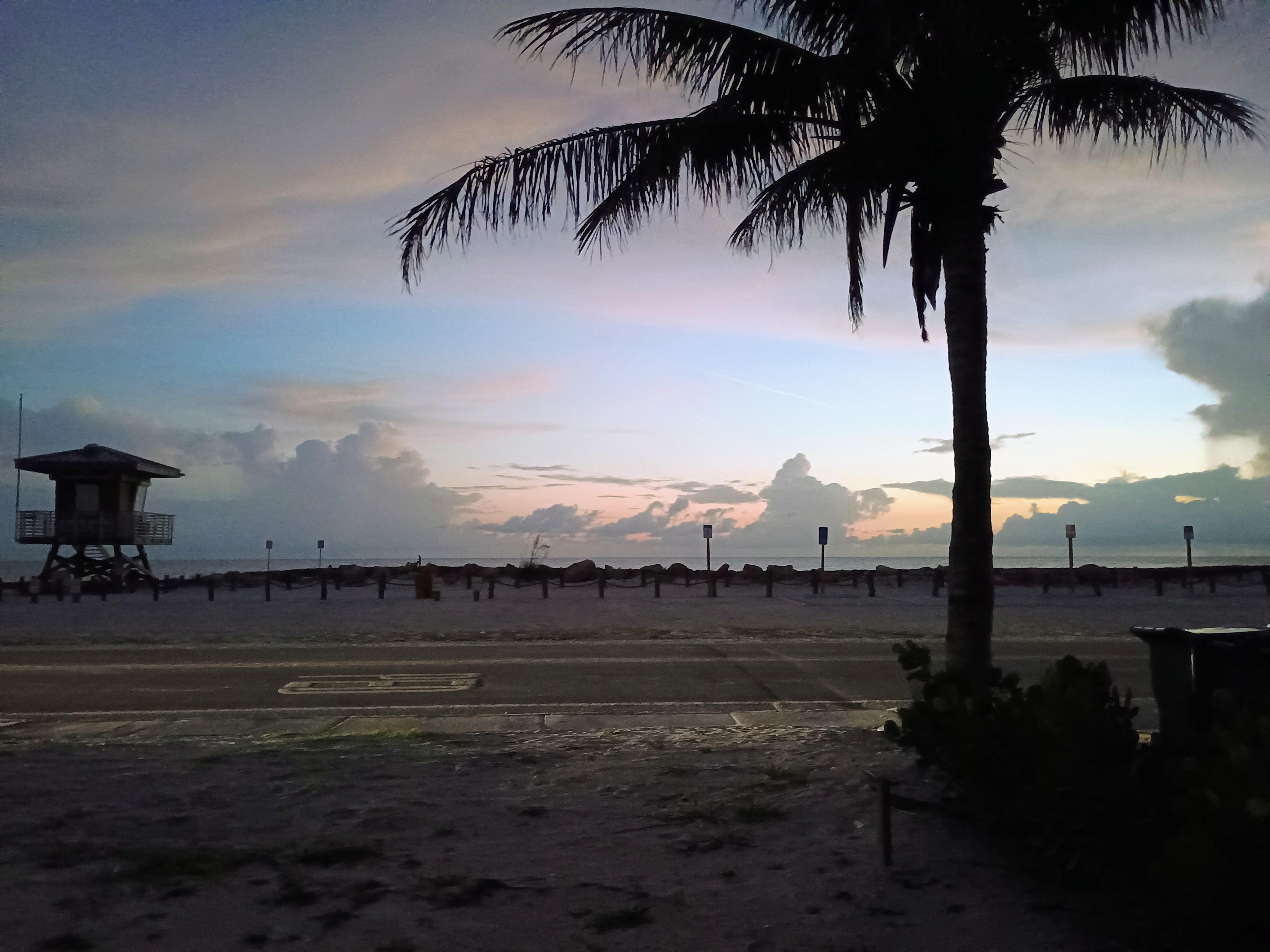 Picture from our evening arrival......taken right outside the door