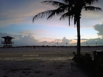 Picture from our evening arrival......taken right outside the door