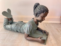 Our group loved this resin sculpture. "Little Girl Reading" was a focal point for our group (retired teachers, grandmothers), pictures