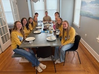The large picnic style table was great for our group.