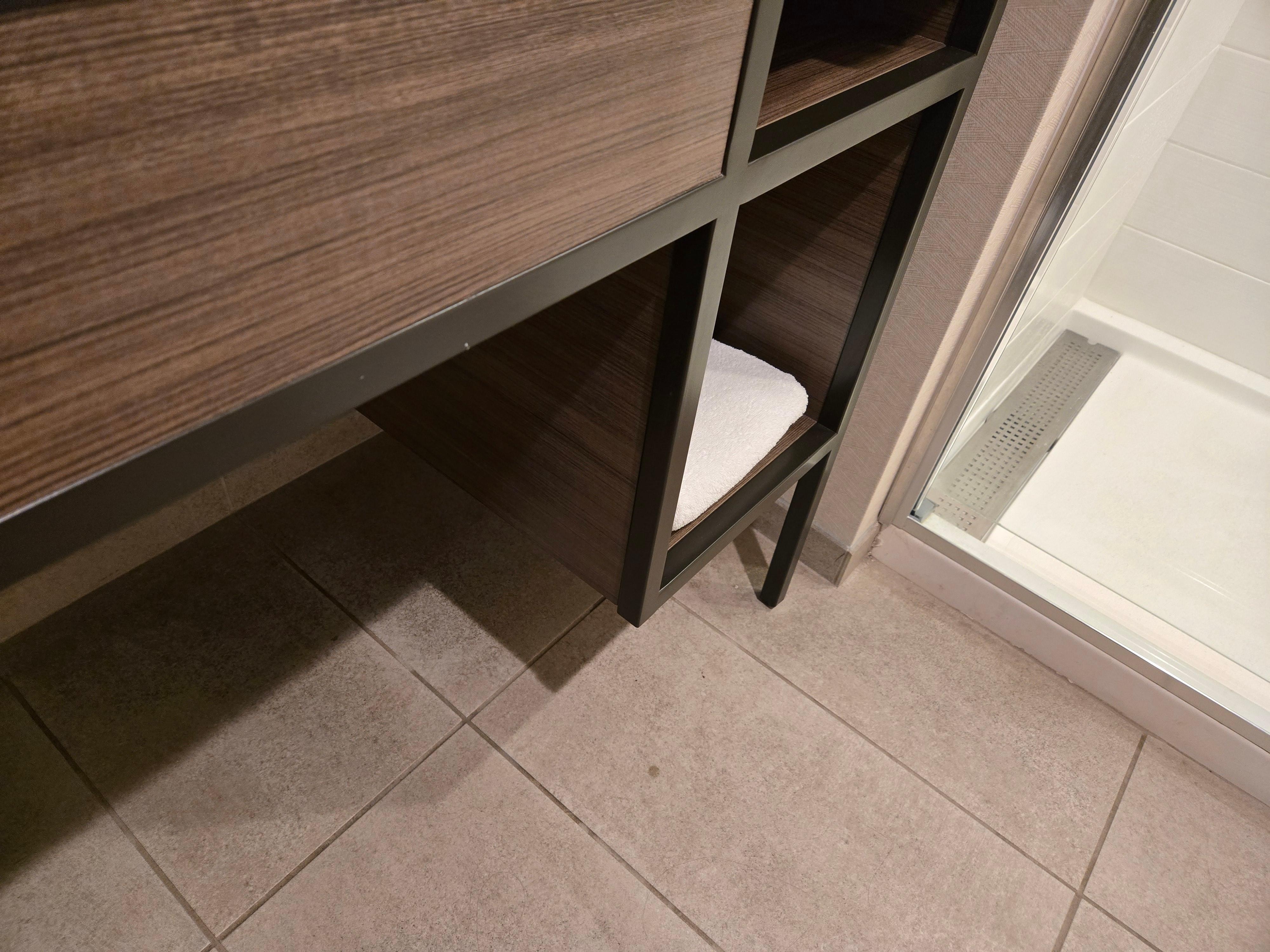 Spots on the bathroom floor