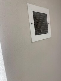 Very dirty vent in restroom