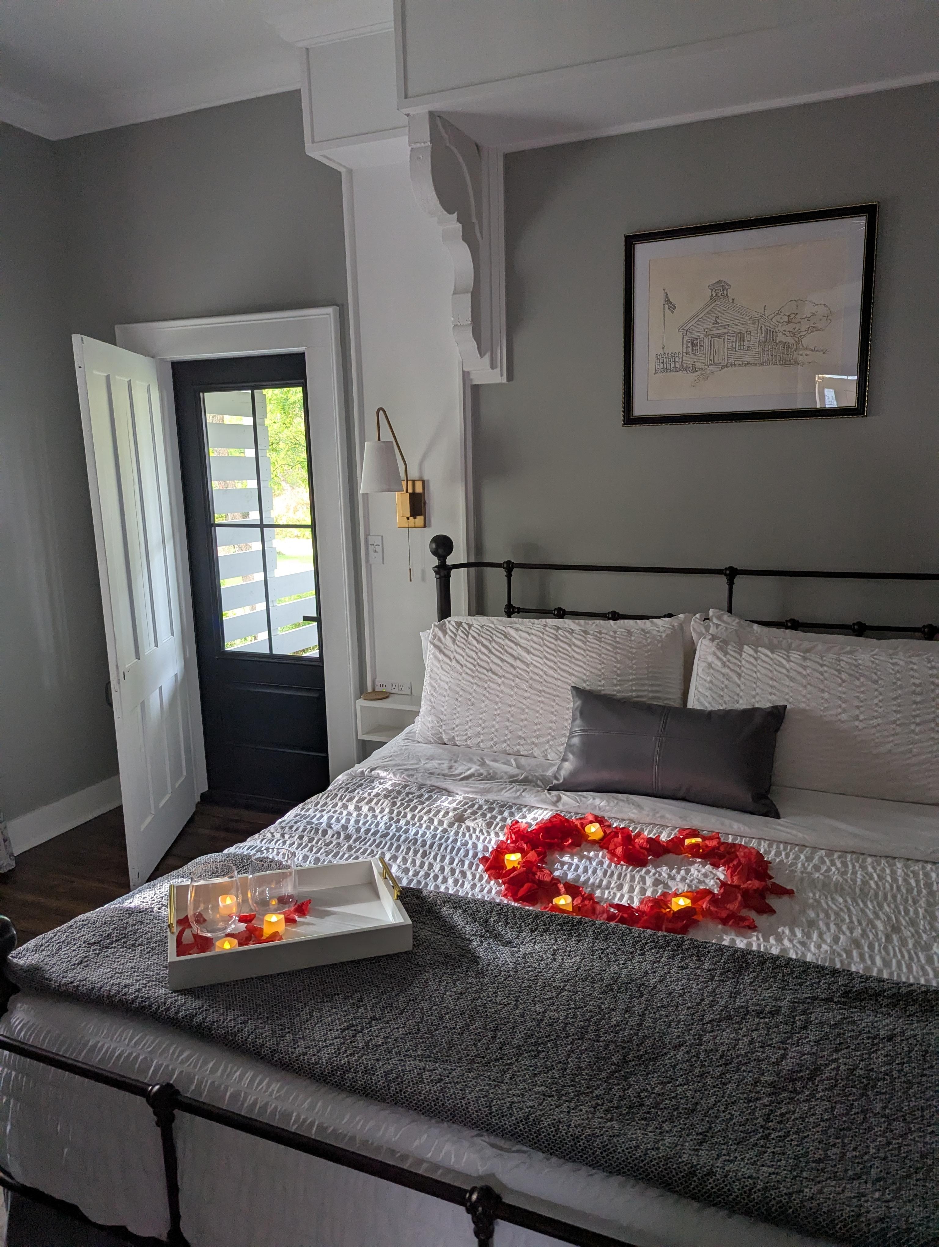 A pleasant personal touch greet us upon our arrival.