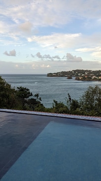 View from the deck near the plunge pool.