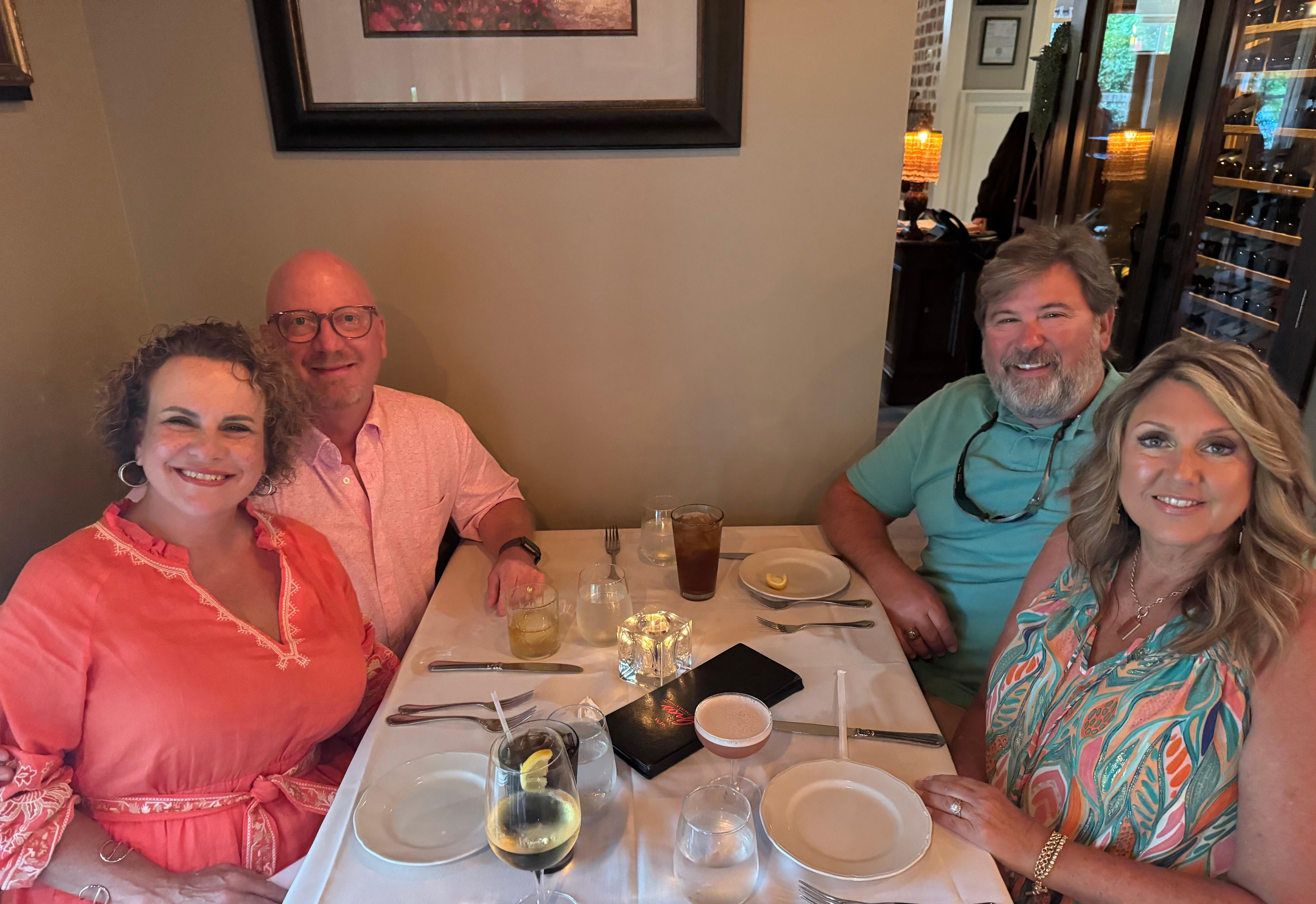 Gio’s Italian Restaurant out with local friends. 