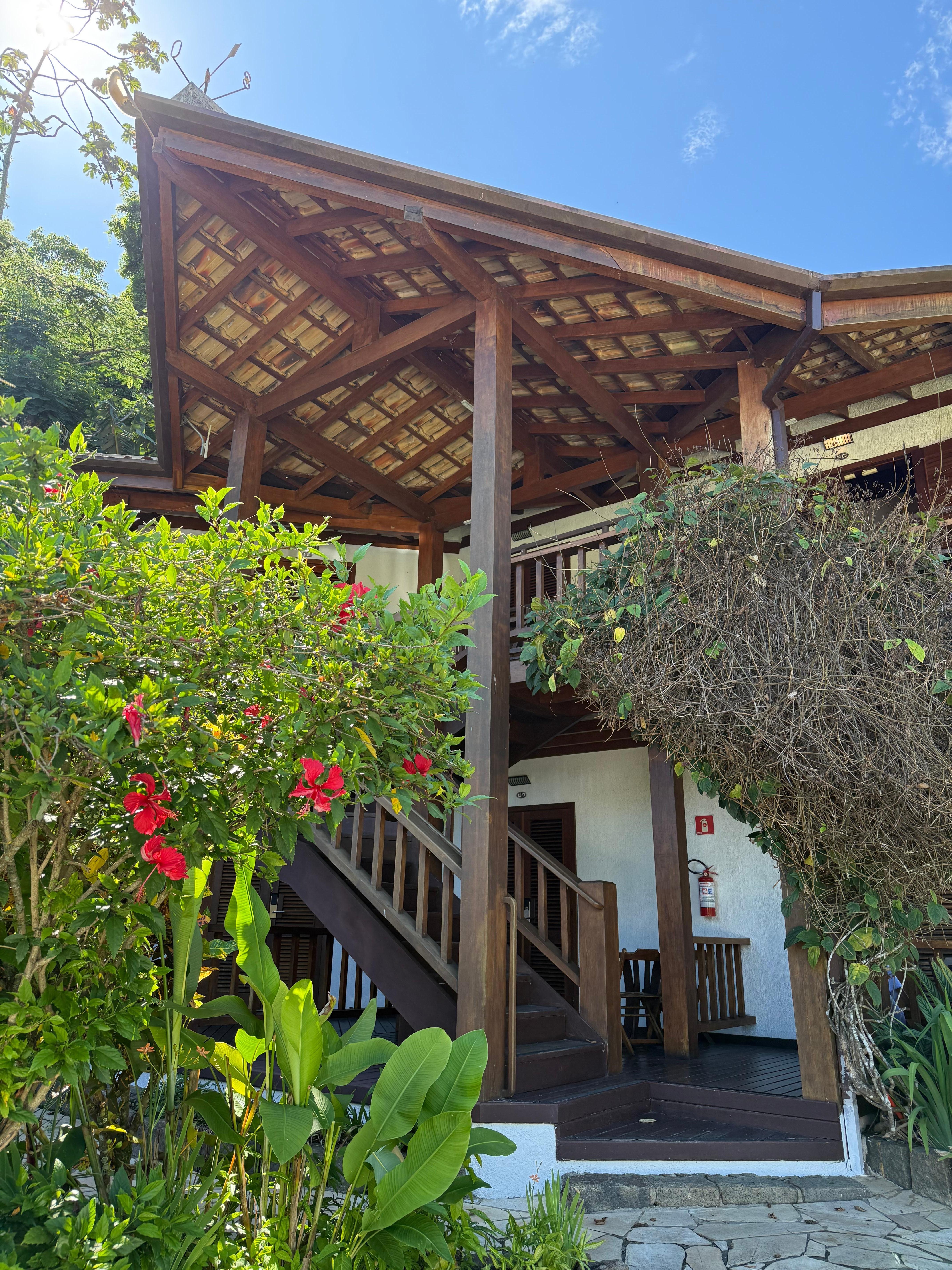 View of the front of the hotel from the street