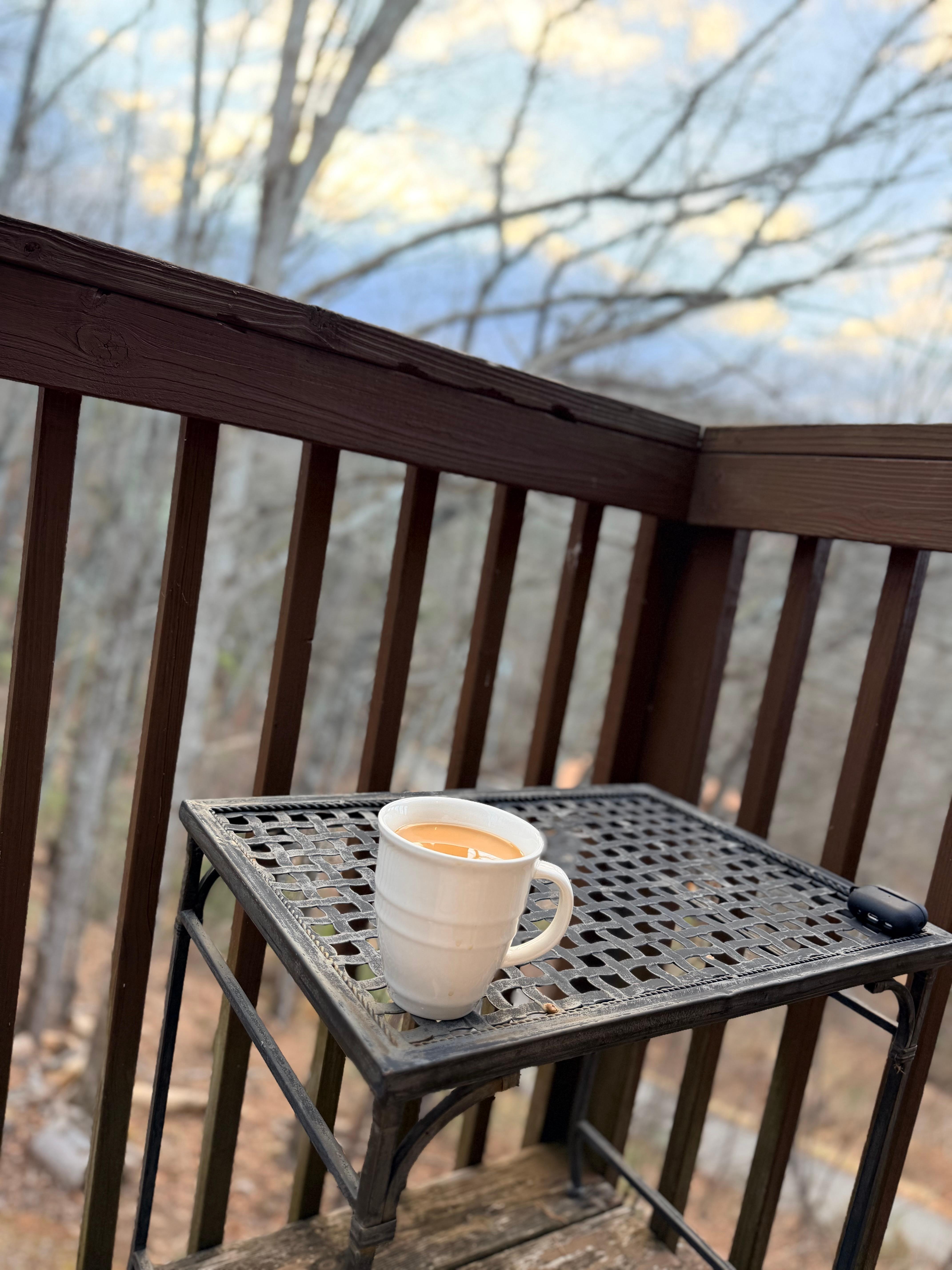 Perfect place to enjoy your morning coffee. Balcony off the bedroom. 