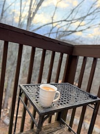 Perfect place to enjoy your morning coffee. Balcony off the bedroom.