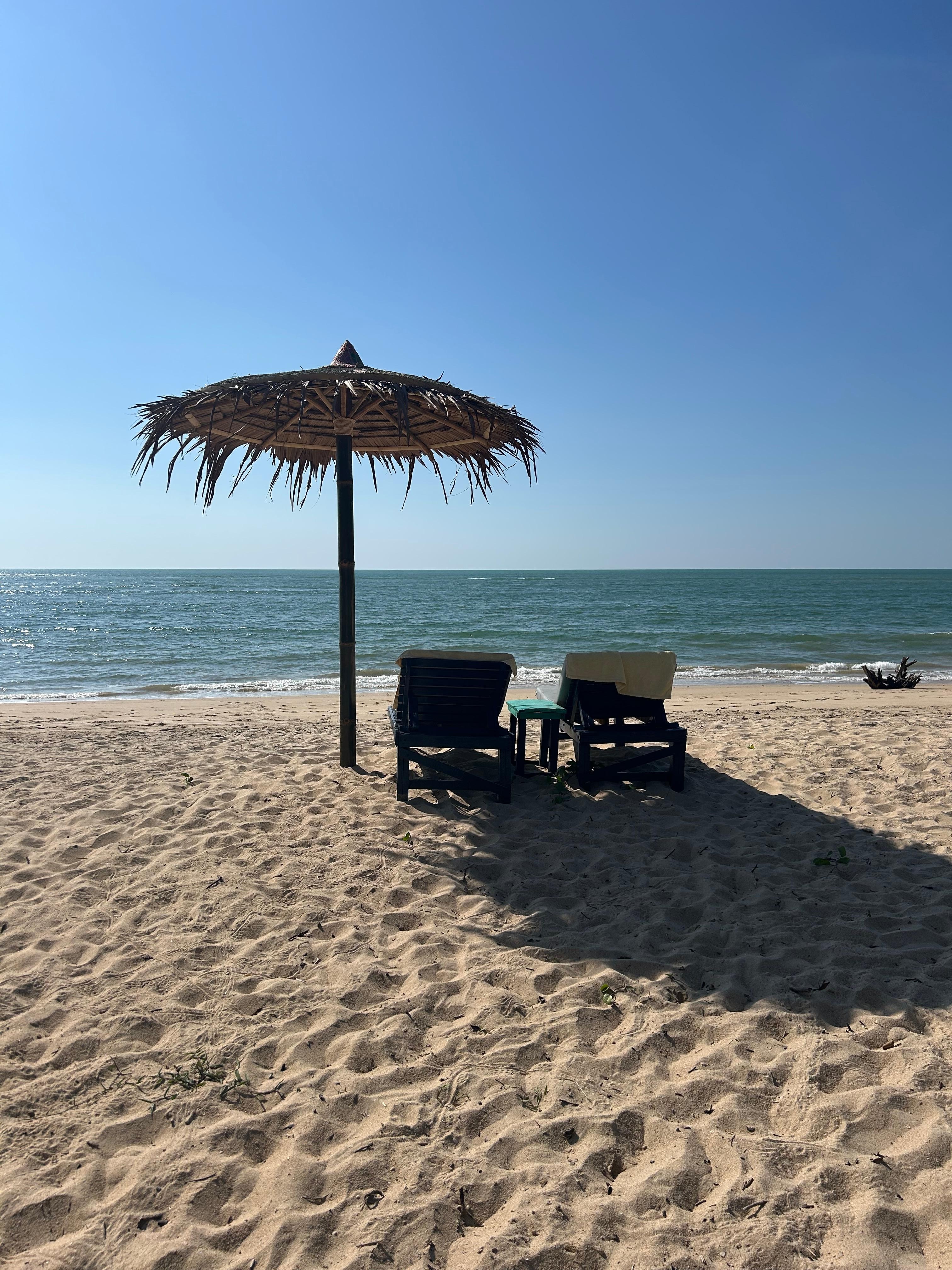 Blick vom Beachfront Bungalow 