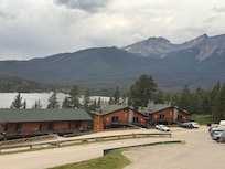 Looking from suite 66 towards lake