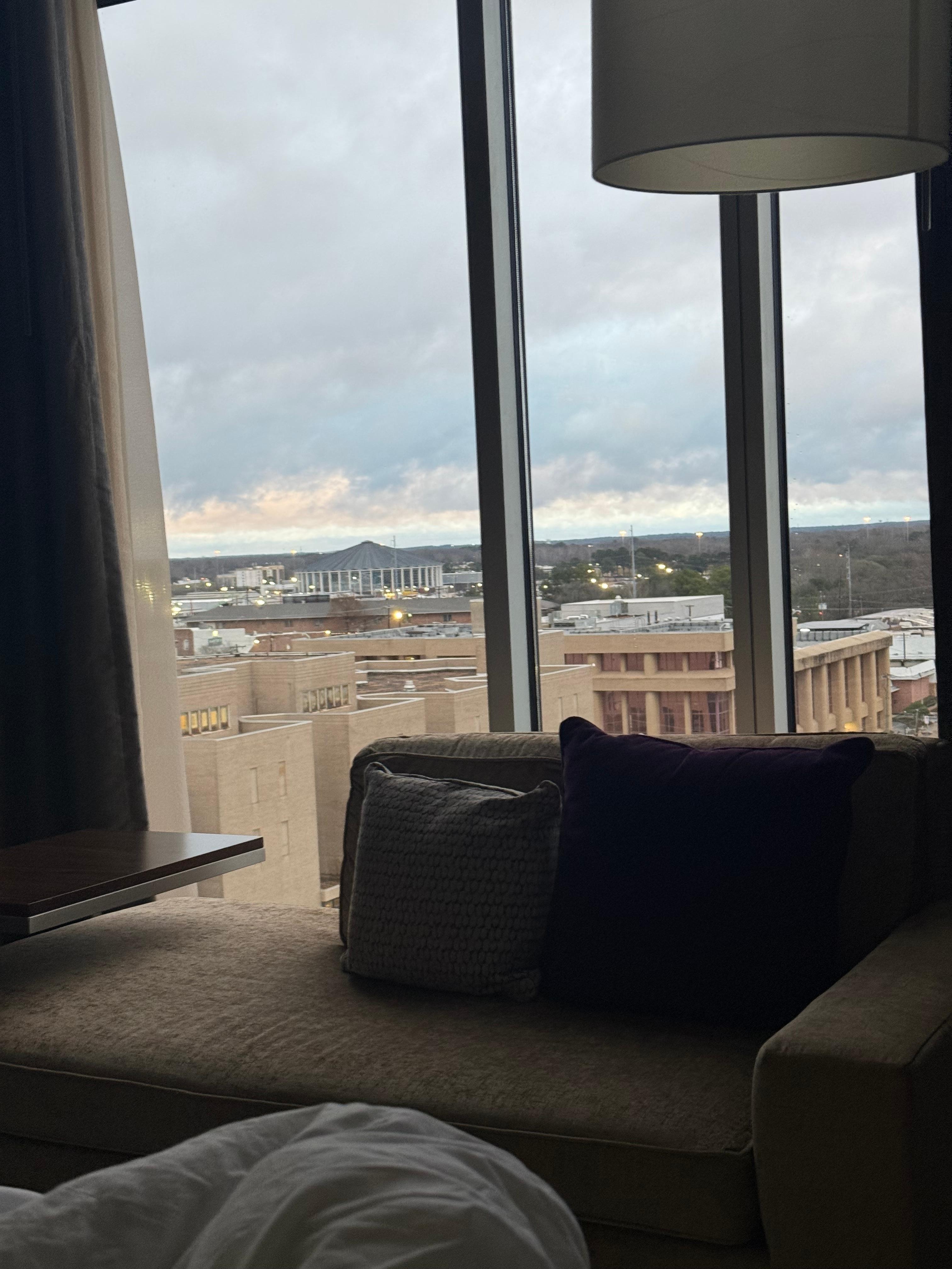 Top floor view of the city